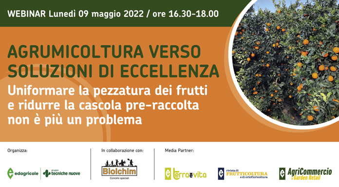 Webinar | Agrumicoltura, verso soluzioni di eccellenza